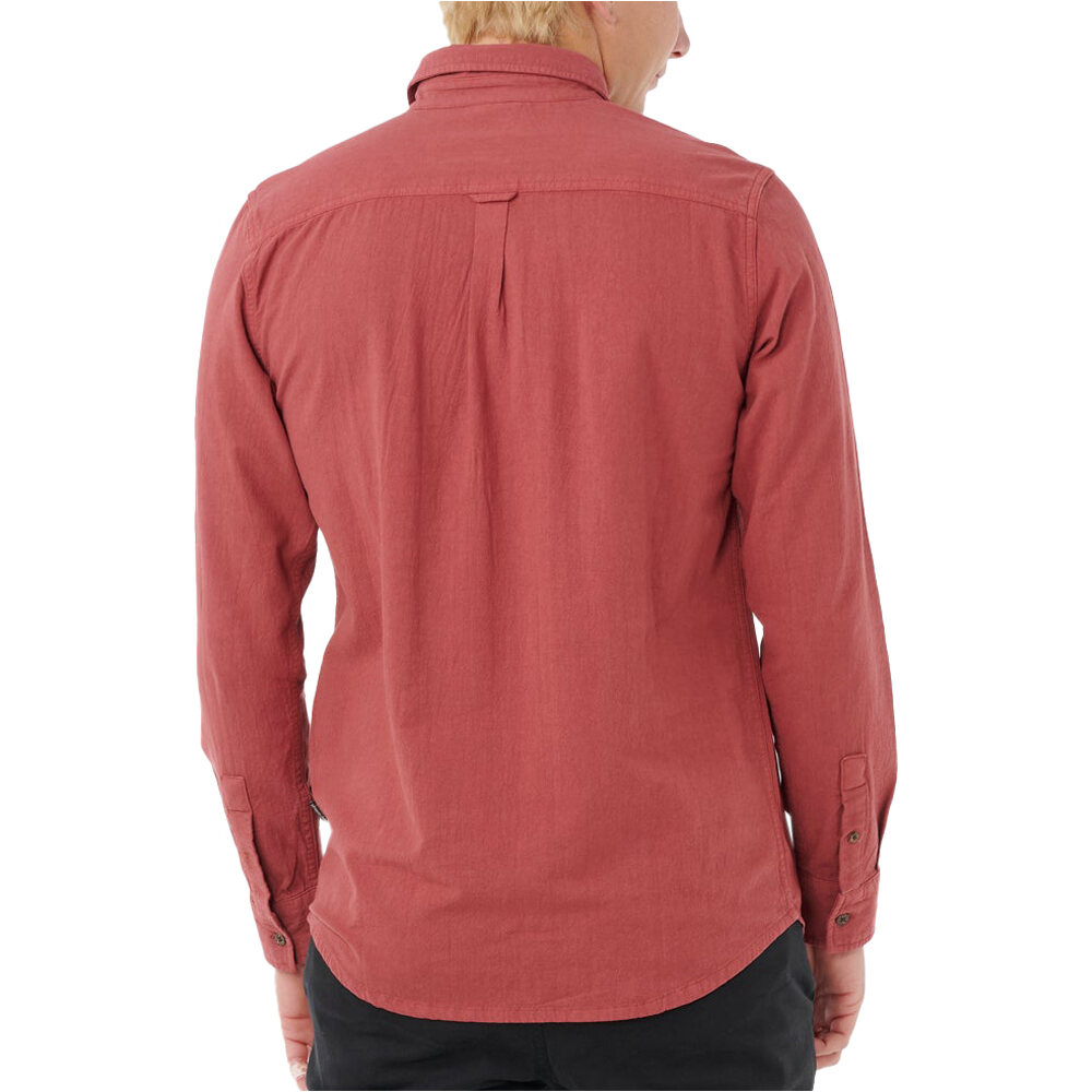 Rip Curl camisa manga larga hombre CLASSIC SURF WASHED L/S SHIRT vista trasera