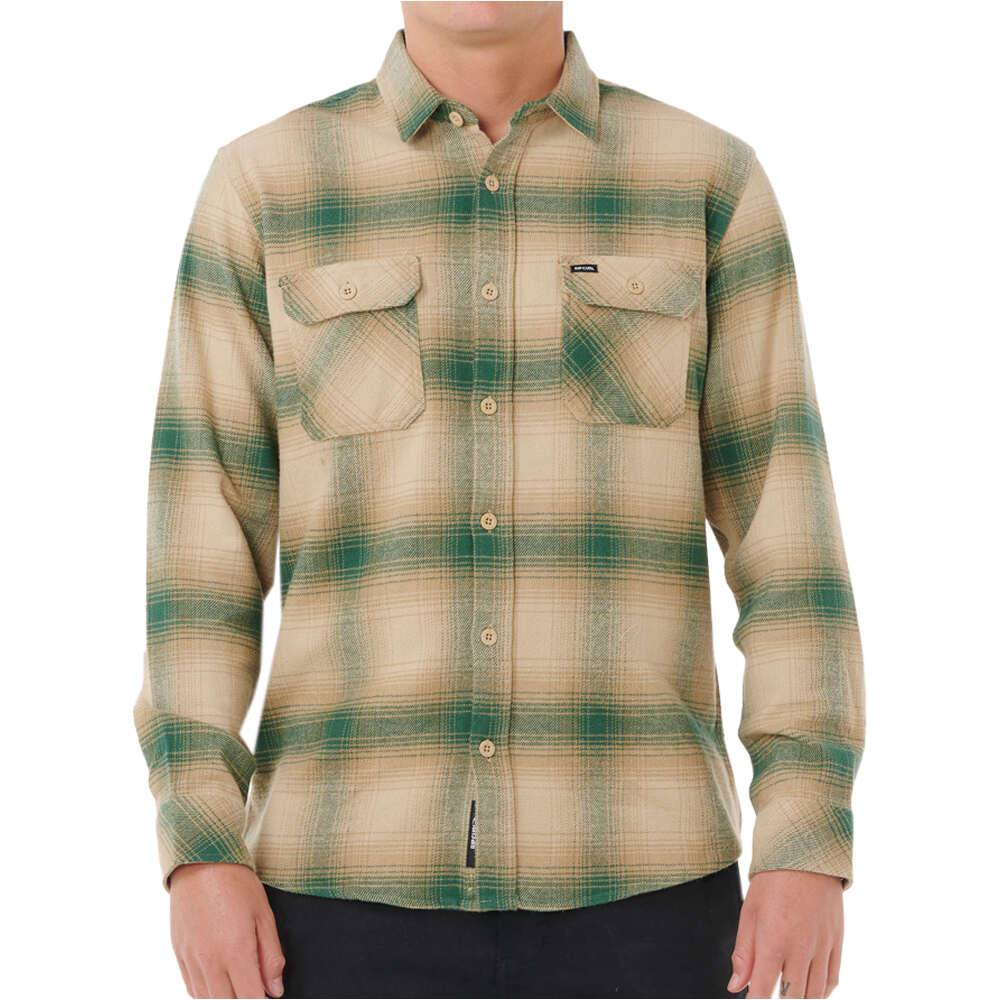 Rip Curl camisa manga larga hombre COUNT FLANNEL SHIRT vista frontal