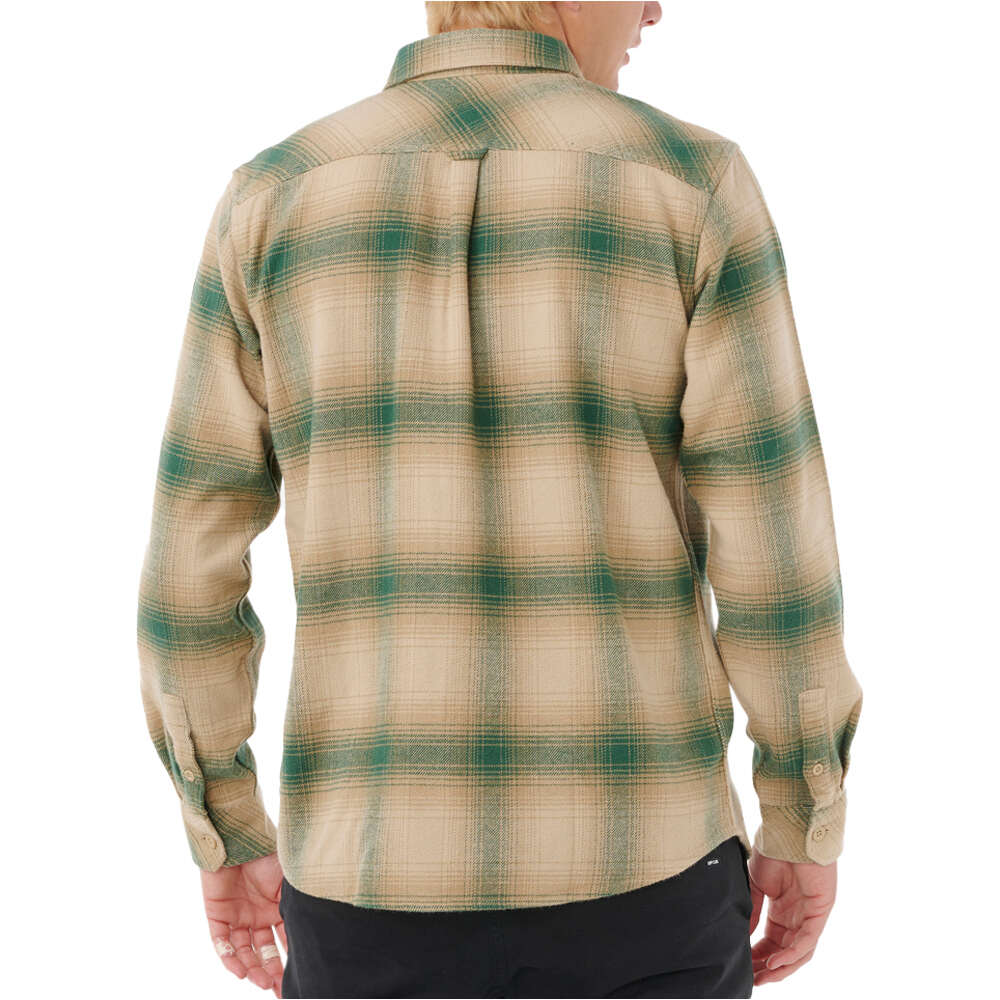 Rip Curl camisa manga larga hombre COUNT FLANNEL SHIRT vista trasera
