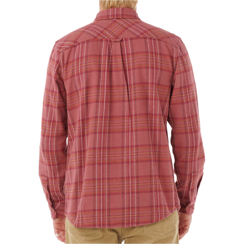 Rip Curl camisa manga larga hombre GRIFFIN FLANNEL SHIRT vista trasera