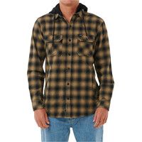 Rip Curl camisa manga larga hombre GRUNTER FLANNEL HOOD SHRT vista frontal