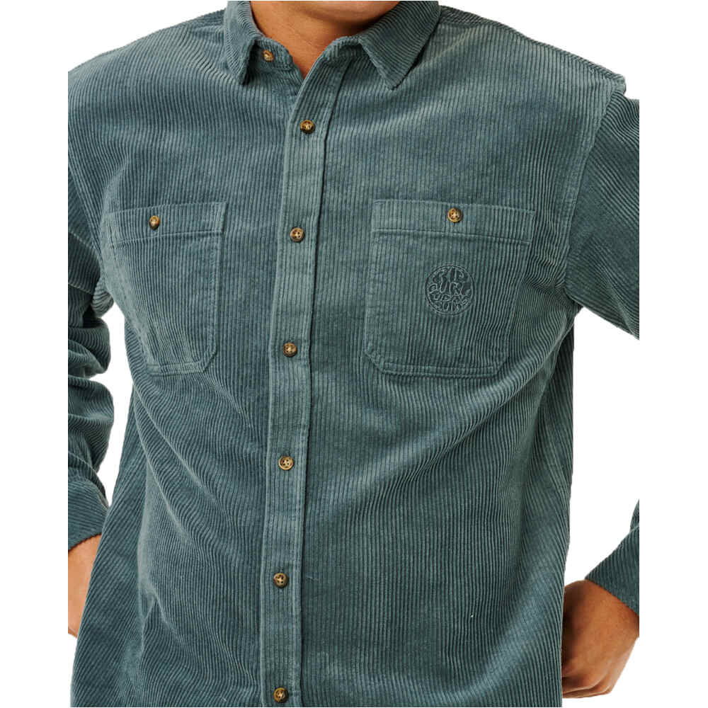 Rip Curl camisa manga larga hombre PREMIUM SURF CORD L/S SHIRT vista detalle
