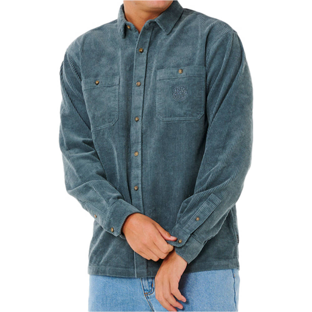 Rip Curl camisa manga larga hombre PREMIUM SURF CORD L/S SHIRT vista trasera