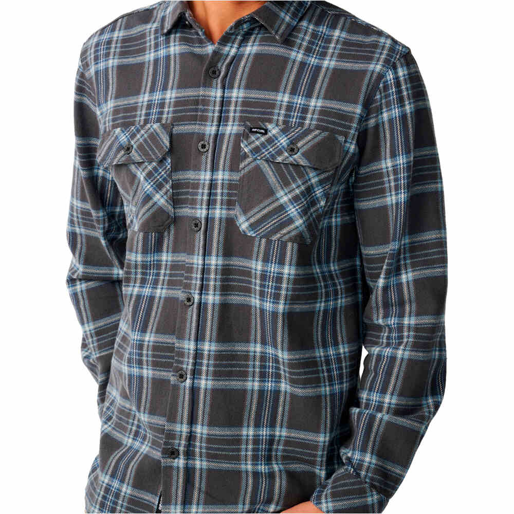 Rip Curl camisa manga larga hombre PREMIUM SURF GRIFFIN FLANNEL vista detalle