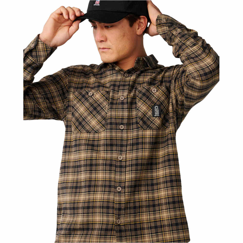 Rip Curl camisa manga larga hombre S-SERIES SOLUCELLAIR FLANNEL 03