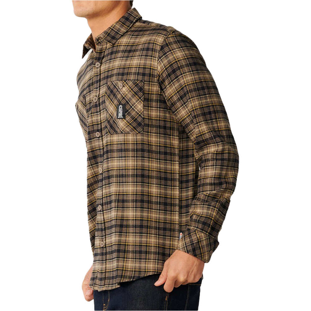 Rip Curl camisa manga larga hombre S-SERIES SOLUCELLAIR FLANNEL vista detalle