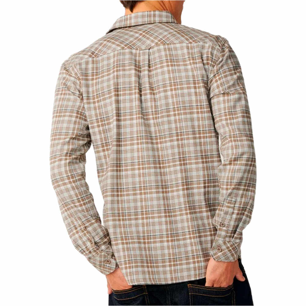 Rip Curl camisa manga larga hombre S-SERIES SOLUCELLAIR FLANNEL vista trasera