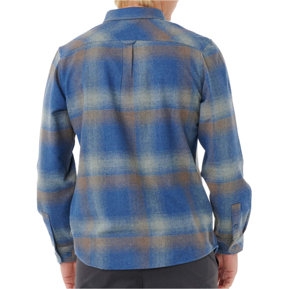 Rip Curl camisa manga larga hombre SEARCH WOOL FLANNEL vista trasera