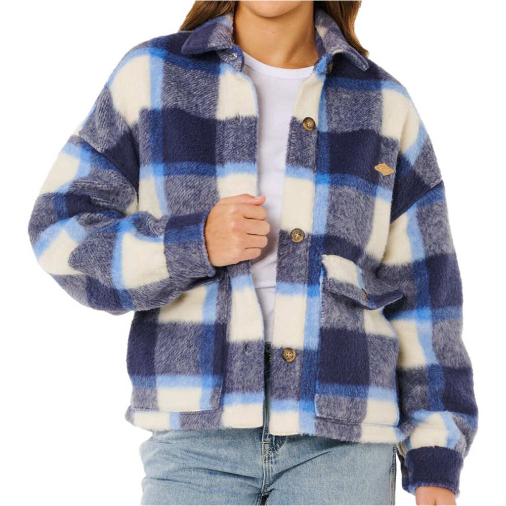 Rip Curl camisa manga larga mujer CALA NIGHTS CHECK JACKET vista frontal