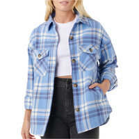 Rip Curl camisa manga larga mujer OCEANIC L/S FLANNEL SHIRT vista frontal