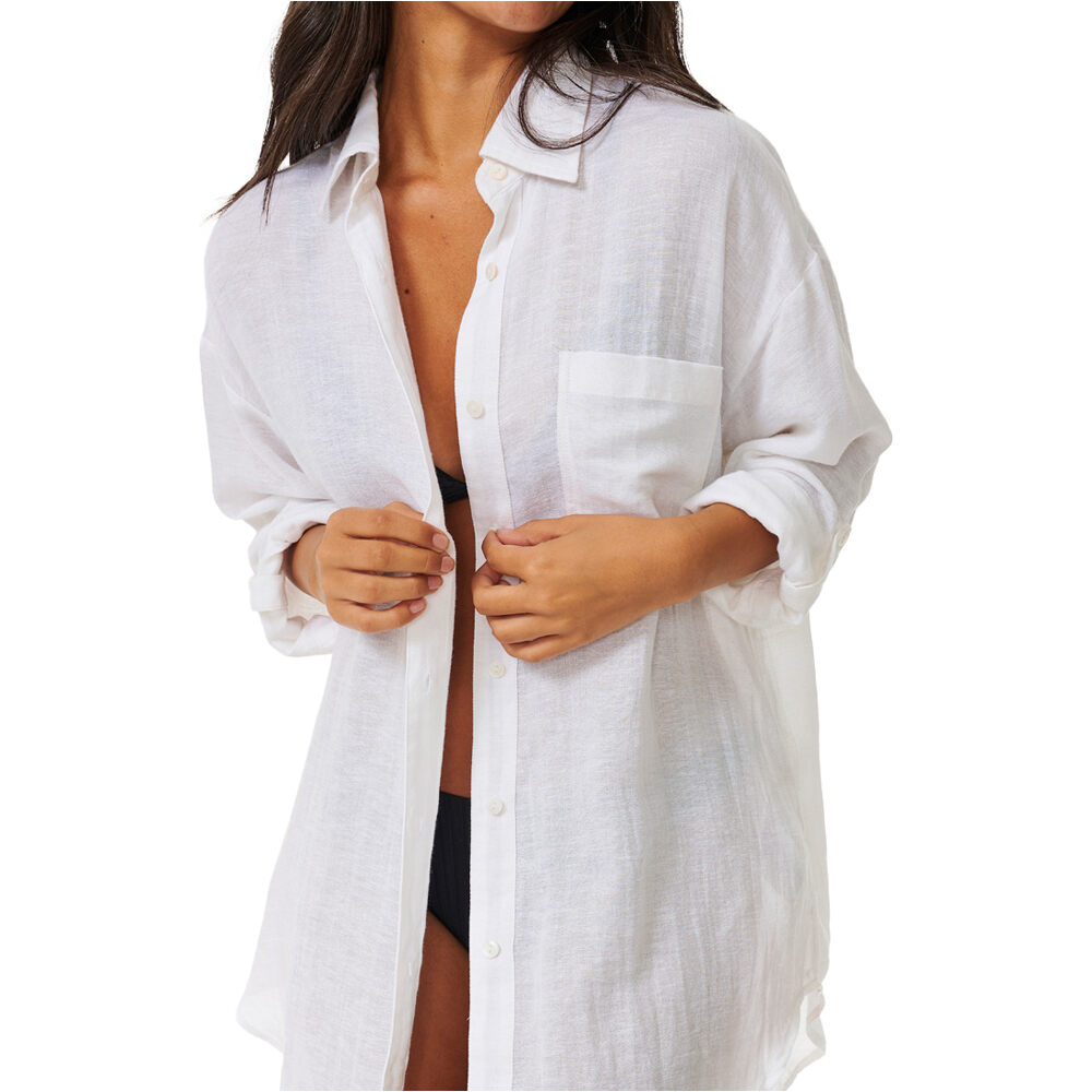 Rip Curl camisa manga larga mujer PREMIUM SURF HOLIDAY SHIRT vista detalle