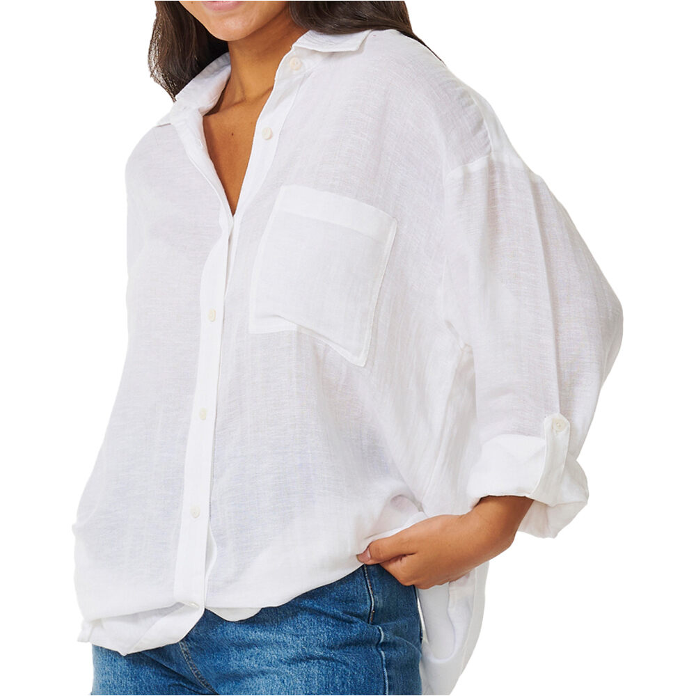 Rip Curl camisa manga larga mujer PREMIUM SURF HOLIDAY SHIRT vista frontal