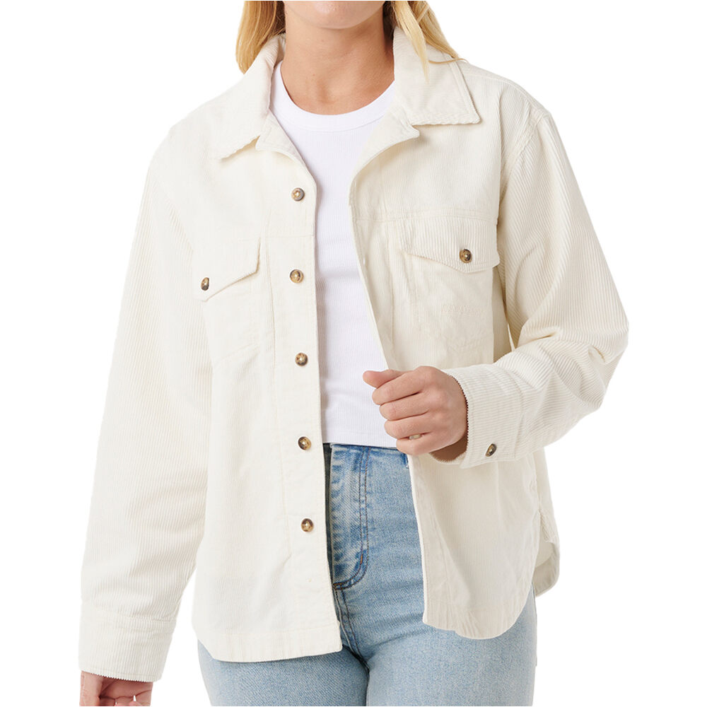 Rip Curl camisa manga larga mujer STEVIE CORD SHIRT vista frontal