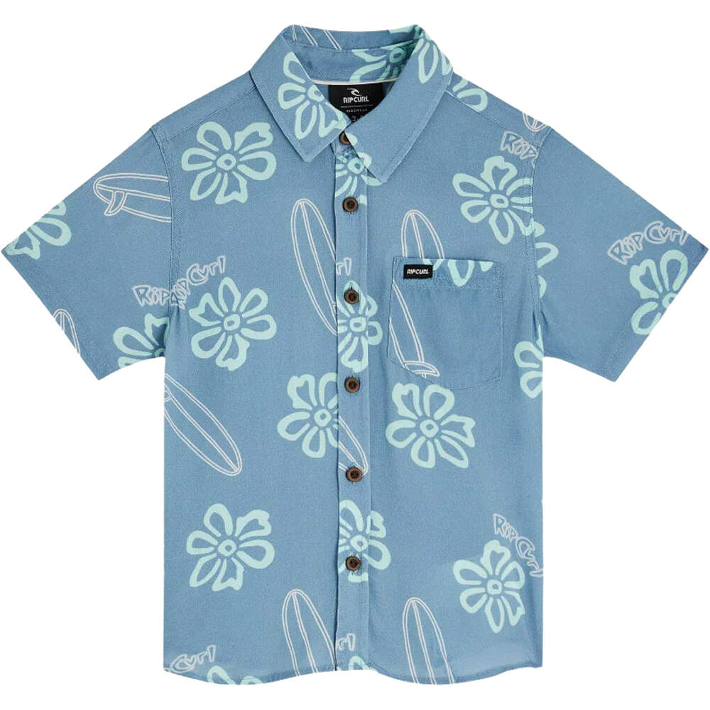Rip Curl camisa niño RIDE THE WAVE SHIRT - BOY vista frontal