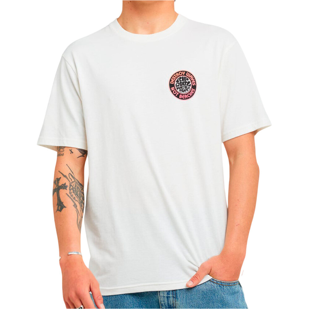Rip Curl camiseta manga corta hombre DESTROY TEE SERIES vista frontal