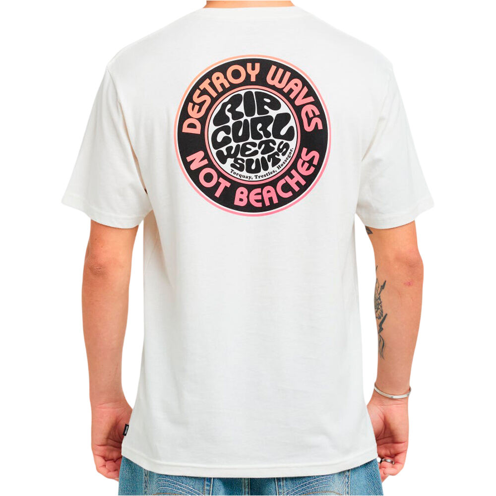 Rip Curl camiseta manga corta hombre DESTROY TEE SERIES vista trasera