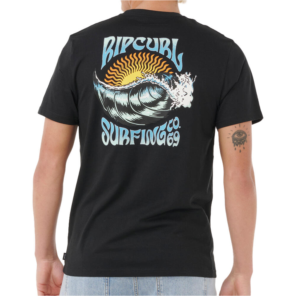 Rip Curl camiseta manga corta hombre HAZED & TUBED TEE vista trasera