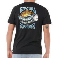 Rip Curl camiseta manga corta hombre HAZED & TUBED TEE vista trasera