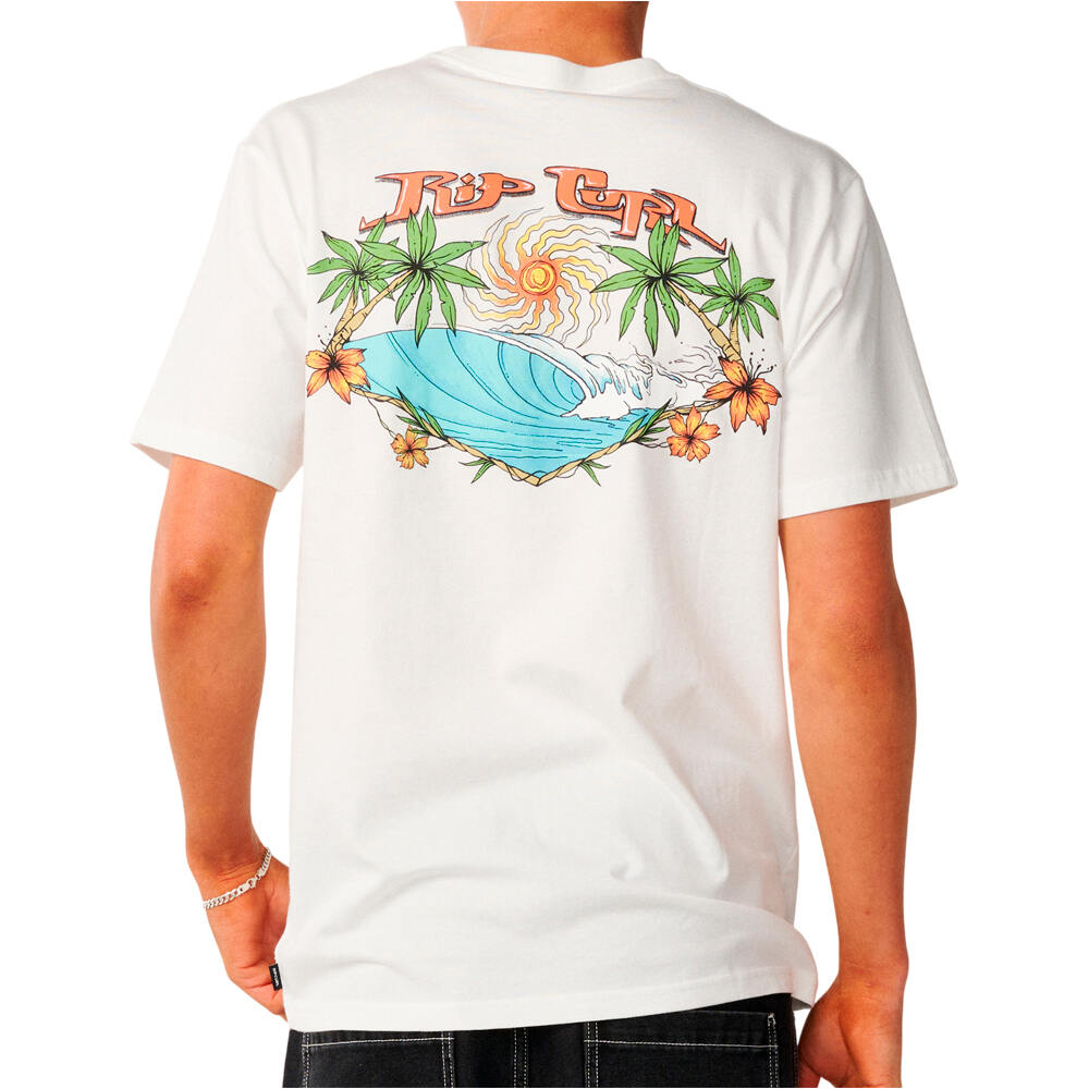 Rip Curl camiseta manga corta hombre HAZED & TUBED TEE vista trasera