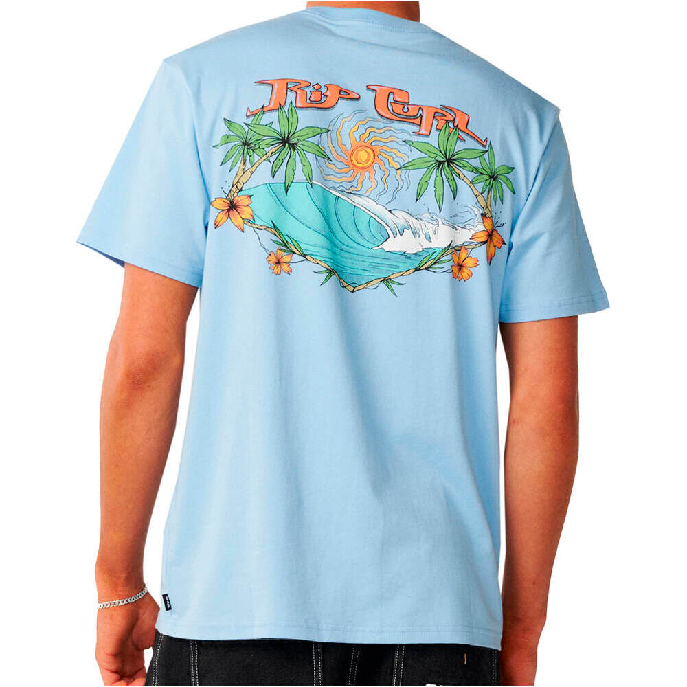 Rip Curl camiseta manga corta hombre HAZED & TUBED TEE vista trasera