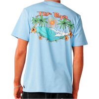 Rip Curl camiseta manga corta hombre HAZED & TUBED TEE vista trasera
