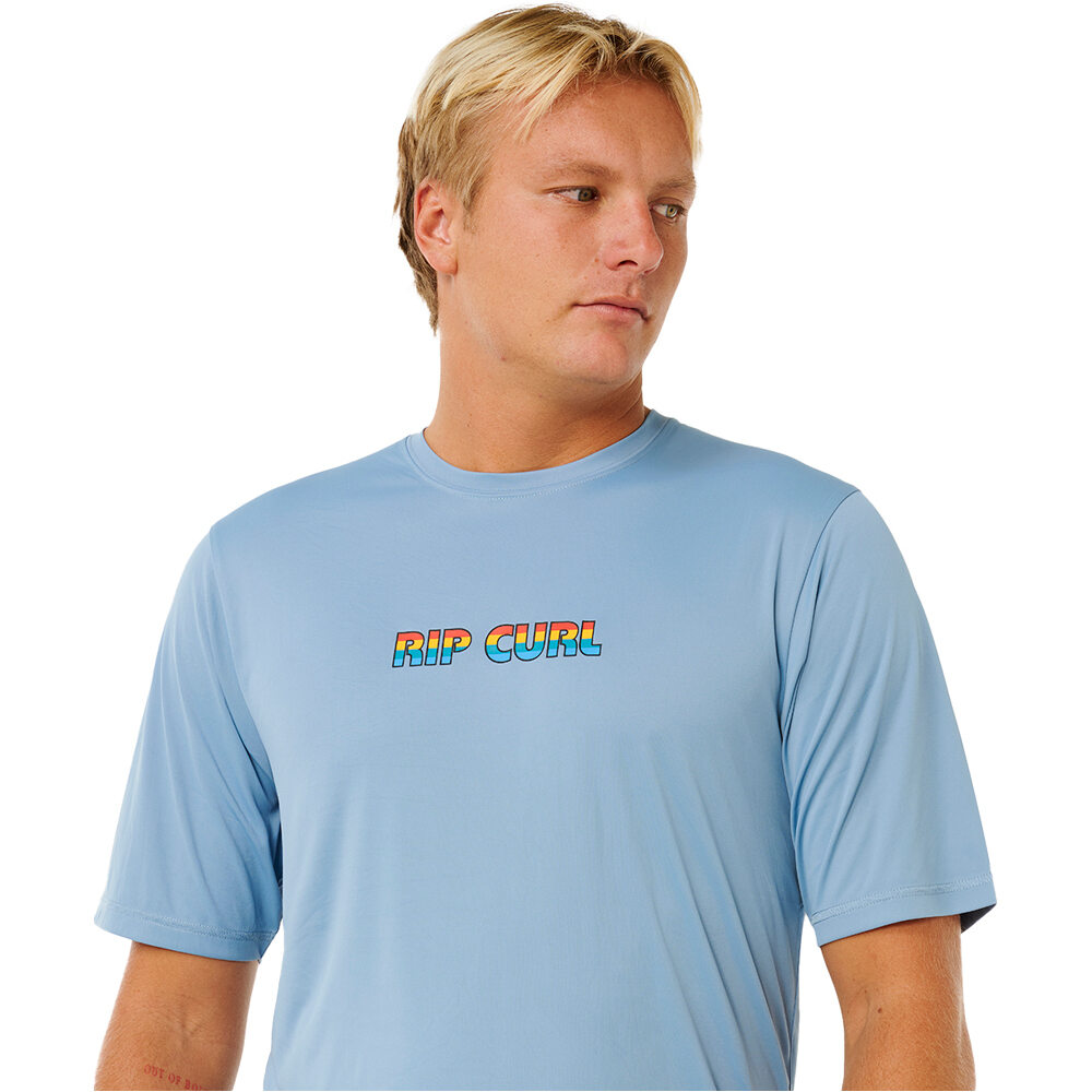 Rip Curl camiseta manga corta hombre ICONS OF SURFLITE UPF S/S vista detalle