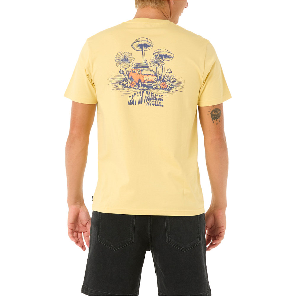 Rip Curl camiseta manga corta hombre KEEP ON TRUCKING TEE vista trasera