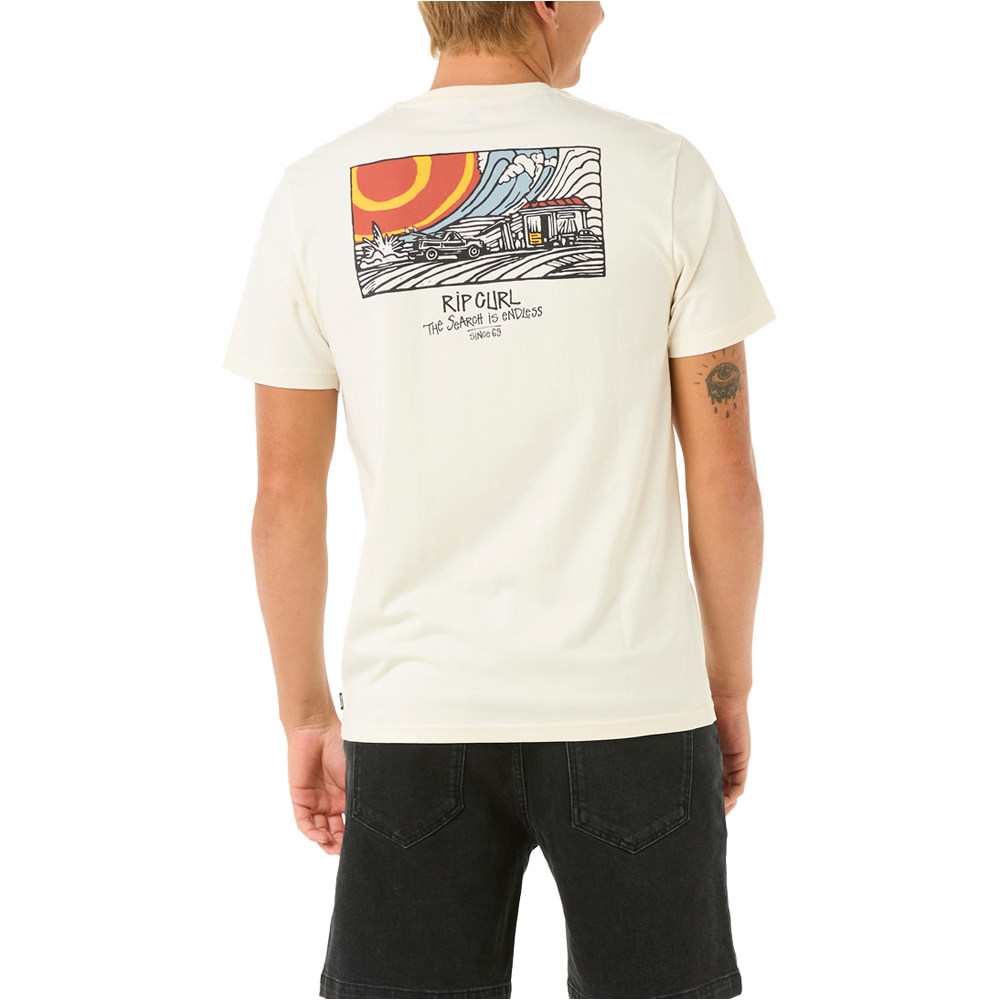 Rip Curl camiseta manga corta hombre KEEP ON TRUCKING TEE vista trasera