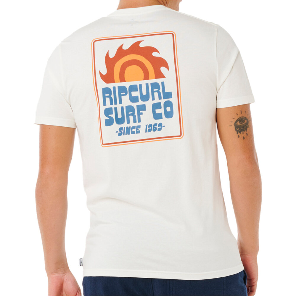 Rip Curl camiseta manga corta hombre PACIFIC RINSE SUNRISE TEE vista trasera