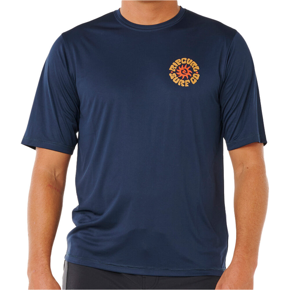 Rip Curl camiseta manga corta hombre PACIFIC RINSE SURFLITE UPF S/S vista frontal