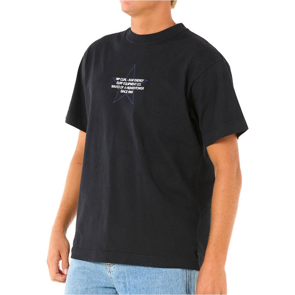 Rip Curl camiseta manga corta hombre RAW ENERGY STAR TEE vista detalle