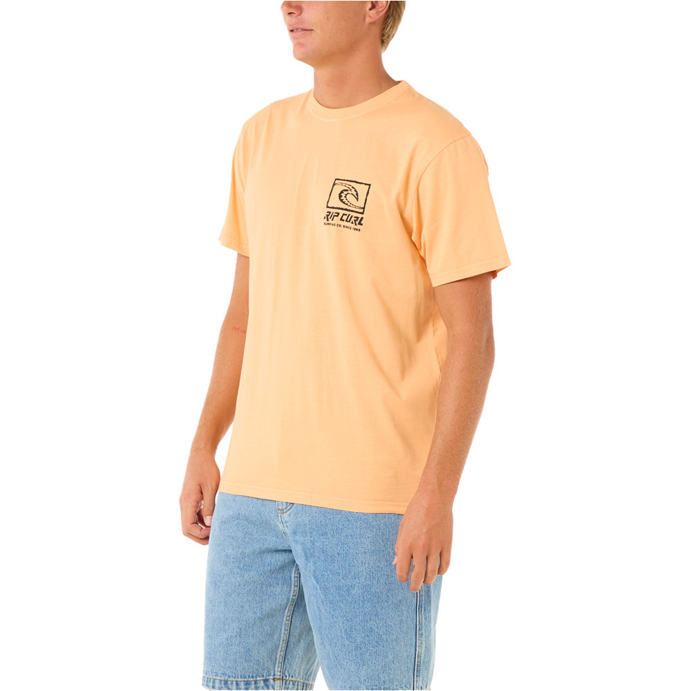 Rip Curl camiseta manga corta hombre RAW ENERGY TRAD TEE vista detalle