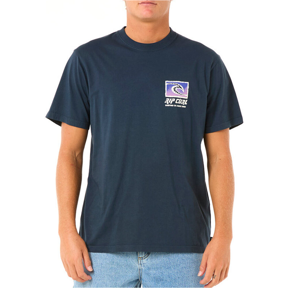 Rip Curl camiseta manga corta hombre RAW ENERGY TRAD TEE vista frontal