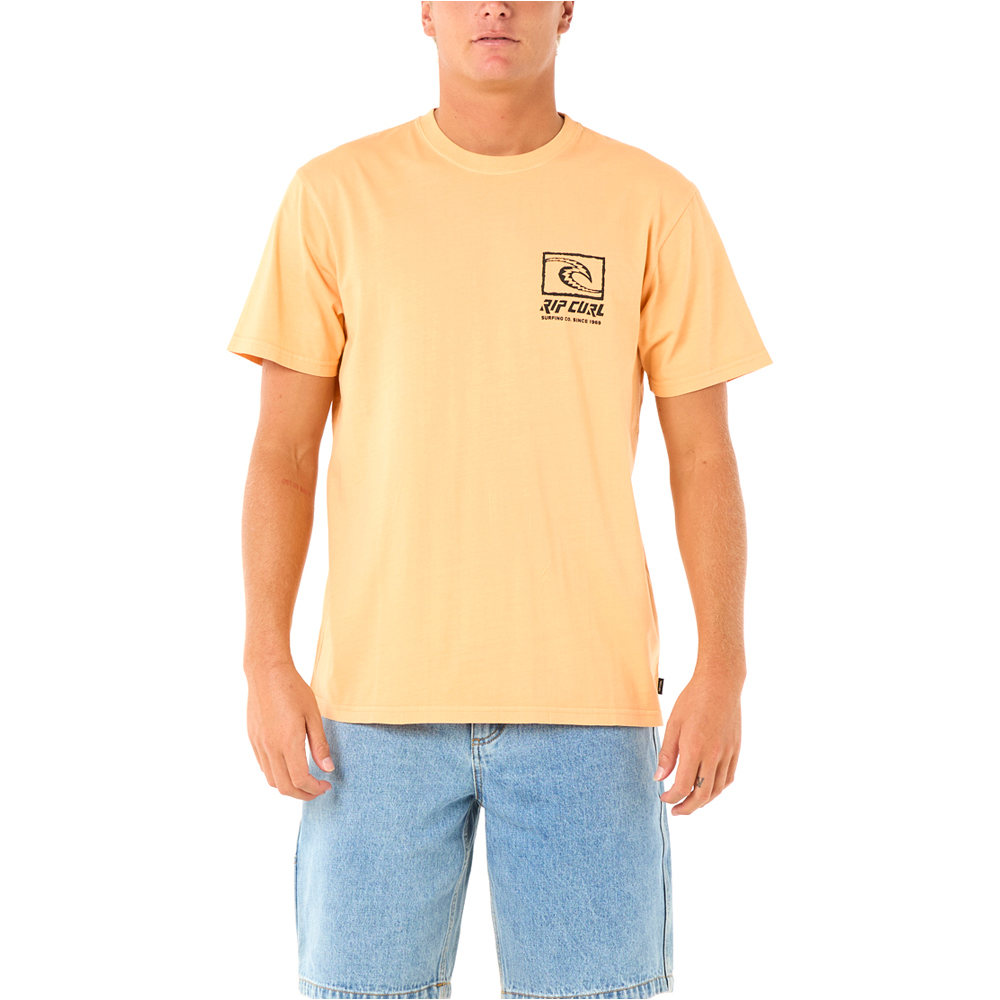 Rip Curl camiseta manga corta hombre RAW ENERGY TRAD TEE vista frontal