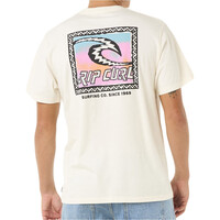 Rip Curl camiseta manga corta hombre RAW ENERGY TRAD TEE vista trasera