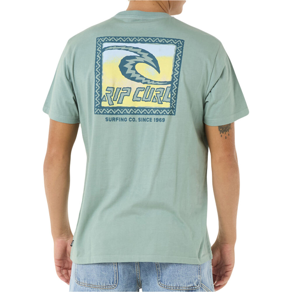 Rip Curl camiseta manga corta hombre RAW ENERGY TRAD TEE vista trasera