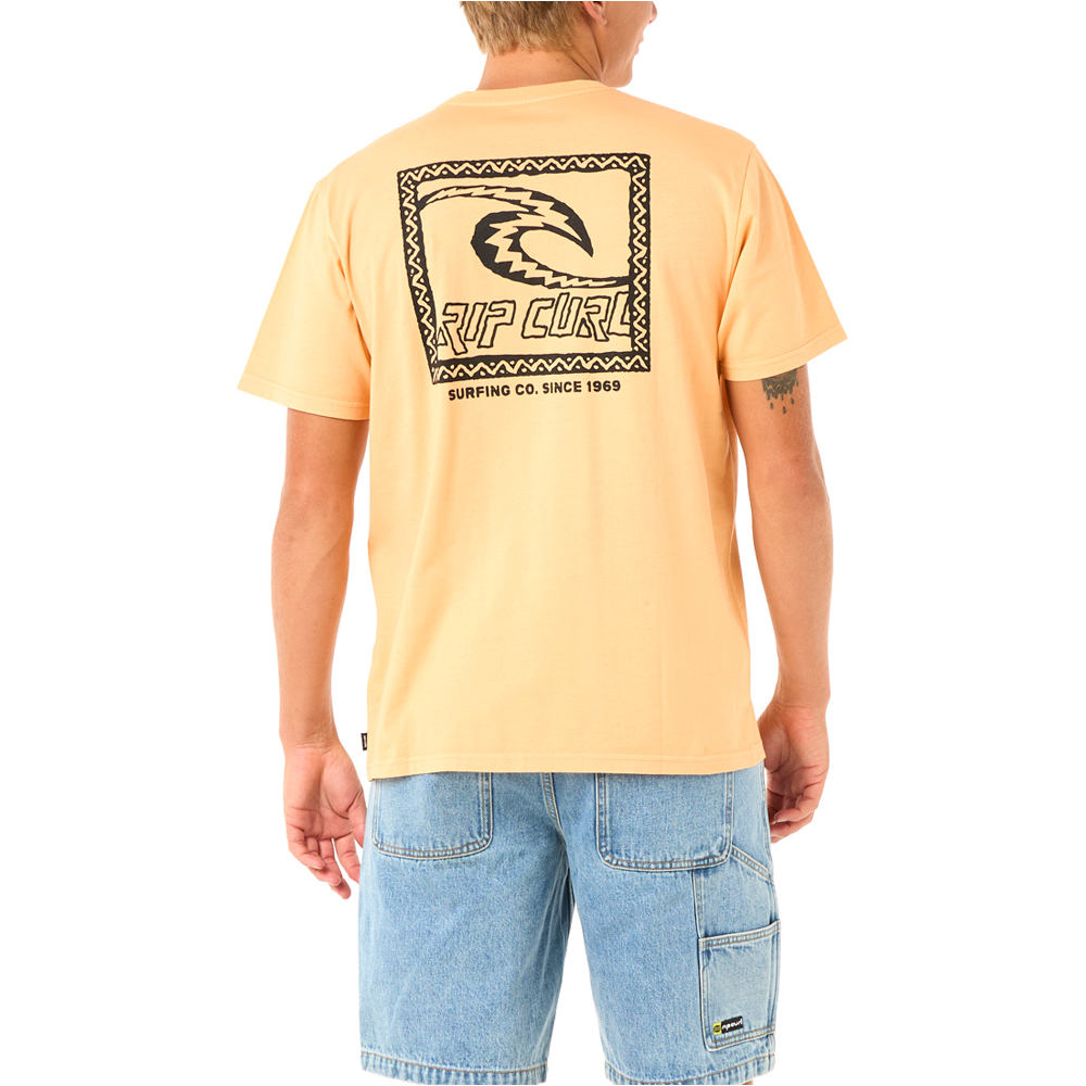Rip Curl camiseta manga corta hombre RAW ENERGY TRAD TEE vista trasera