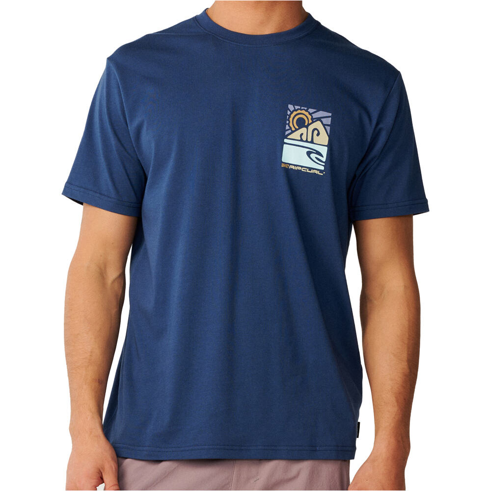 Rip Curl camiseta manga corta hombre S-SERIES VAPORCOOL TOTEM TEE vista frontal