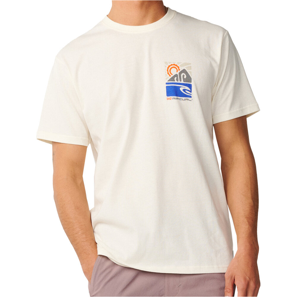 Rip Curl camiseta manga corta hombre S-SERIES VAPORCOOL TOTEM TEE vista frontal