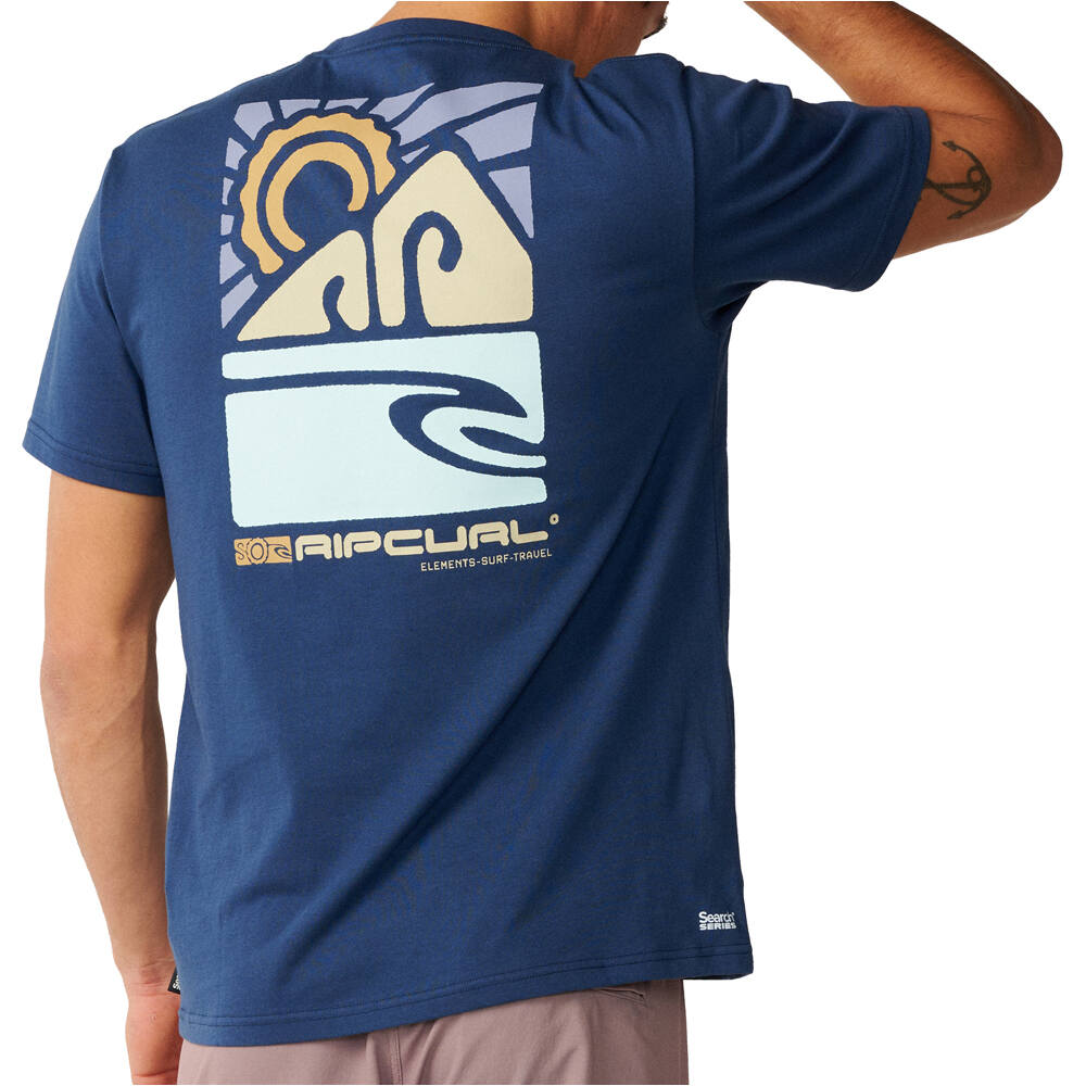 Rip Curl camiseta manga corta hombre S-SERIES VAPORCOOL TOTEM TEE vista trasera