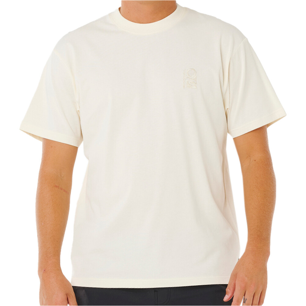 Rip Curl camiseta manga corta hombre SEARCH EMBROIDERY TEE vista frontal