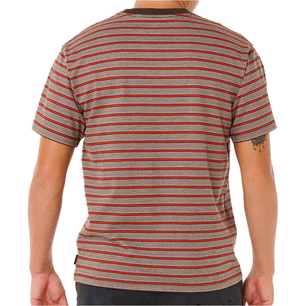 Rip Curl camiseta manga corta hombre SEARCH STRIPE TEE vista trasera