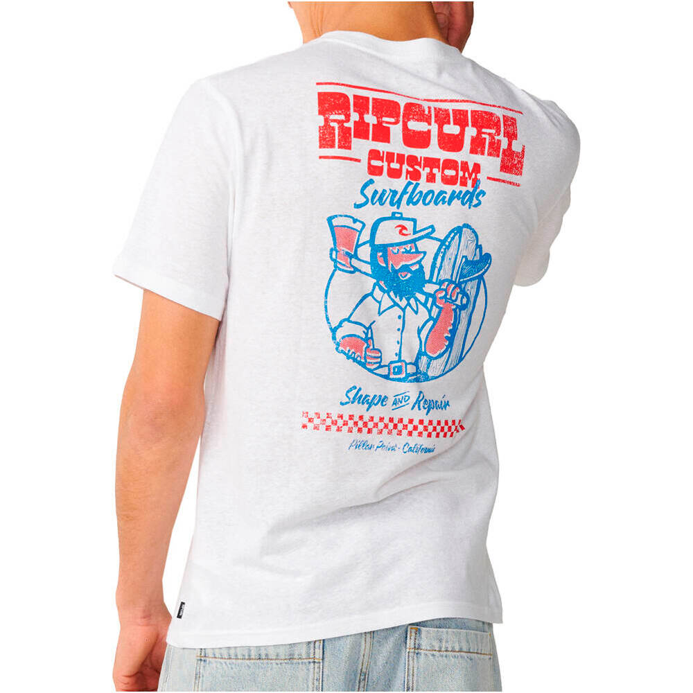Rip Curl camiseta manga corta hombre SHAPER ADDRESS TEE UPDATE vista trasera