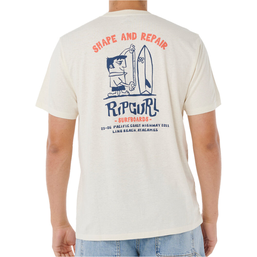 Rip Curl camiseta manga corta hombre SHAPER ADDRESS TEE vista trasera