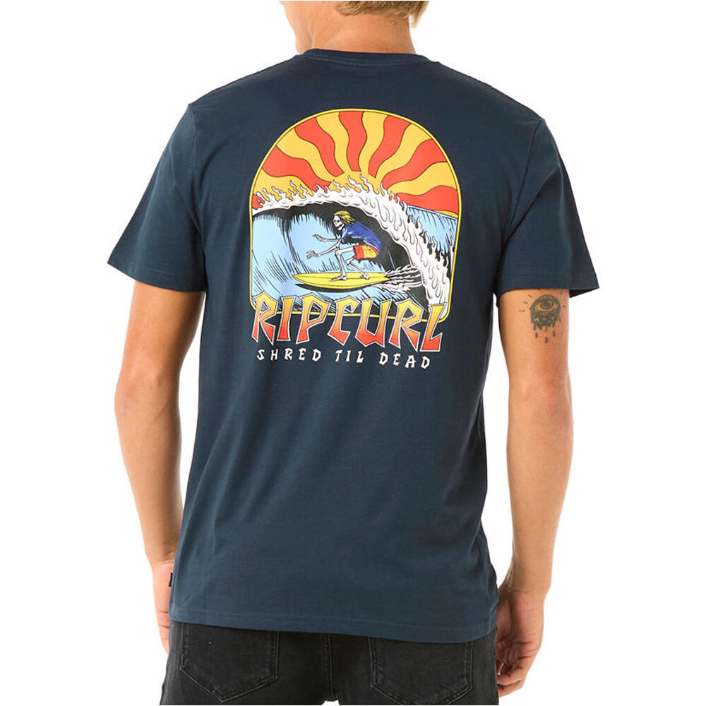 Rip Curl camiseta manga corta hombre SHRED TIL TEE vista trasera