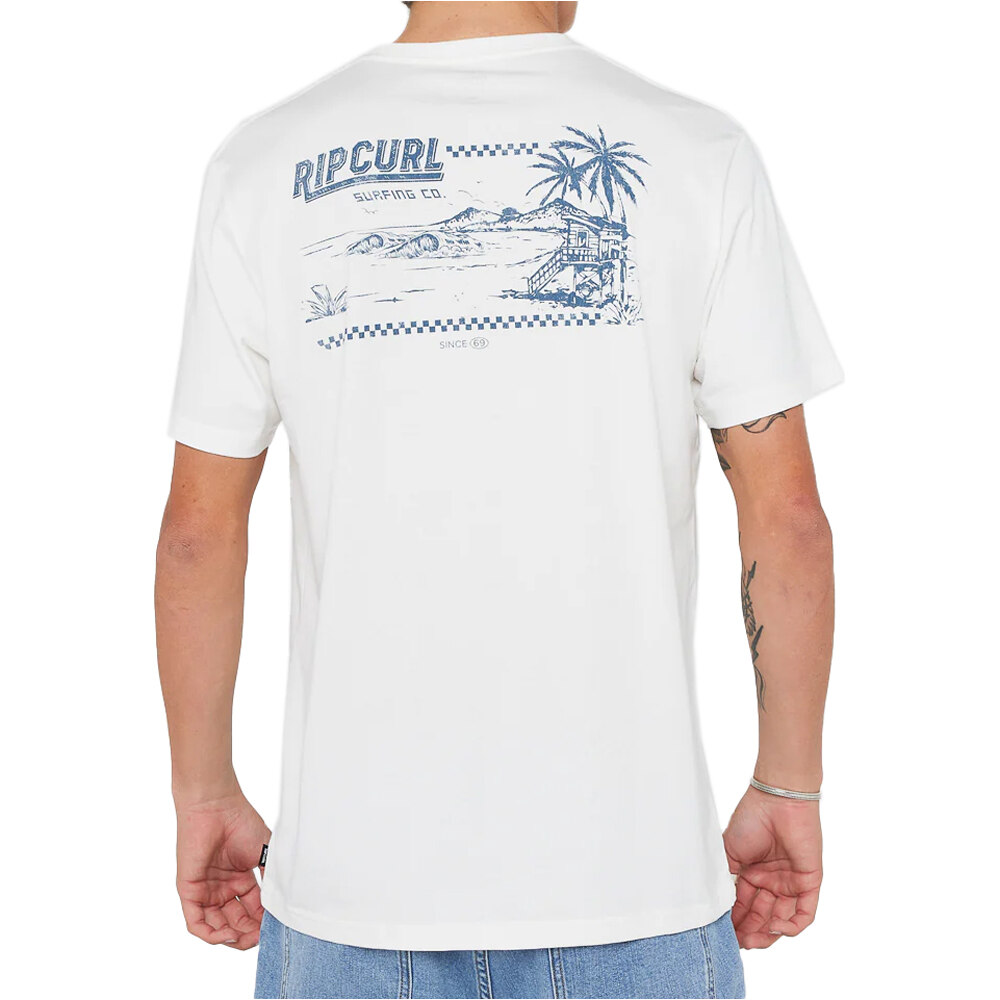 Rip Curl camiseta manga corta hombre SPORTLINE F&B TEE vista trasera