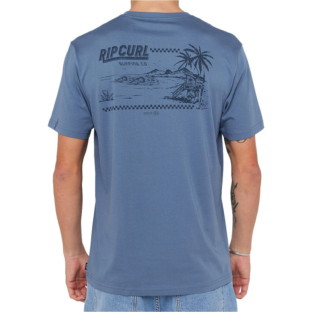 Rip Curl camiseta manga corta hombre SPORTLINE F&B TEE vista trasera