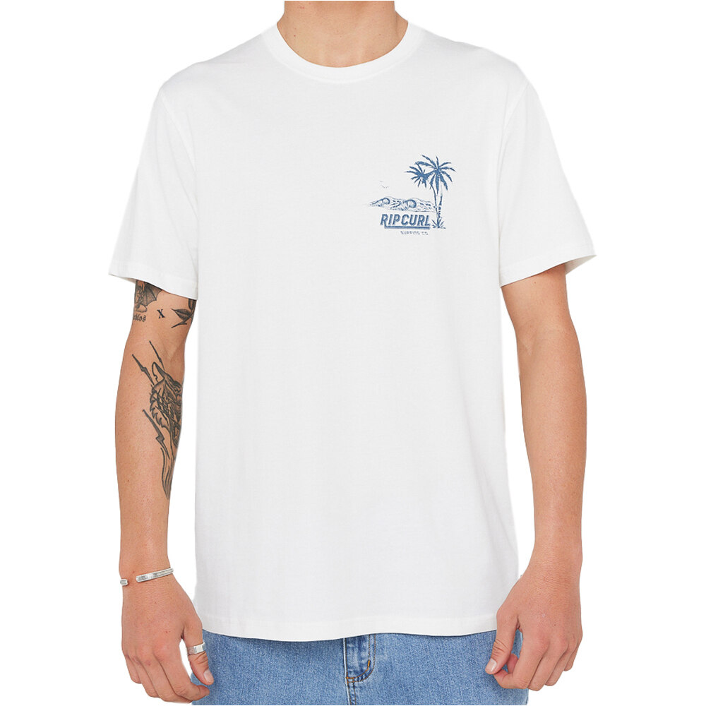 Rip Curl camiseta manga corta hombre SPORTLINE TUBULAR TEE vista frontal