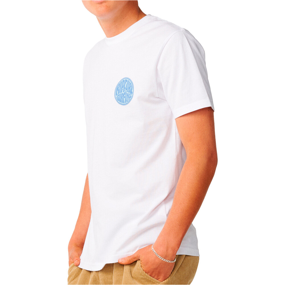Rip Curl camiseta manga corta hombre STREAMLINE CHEST LOGO TEE vista detalle