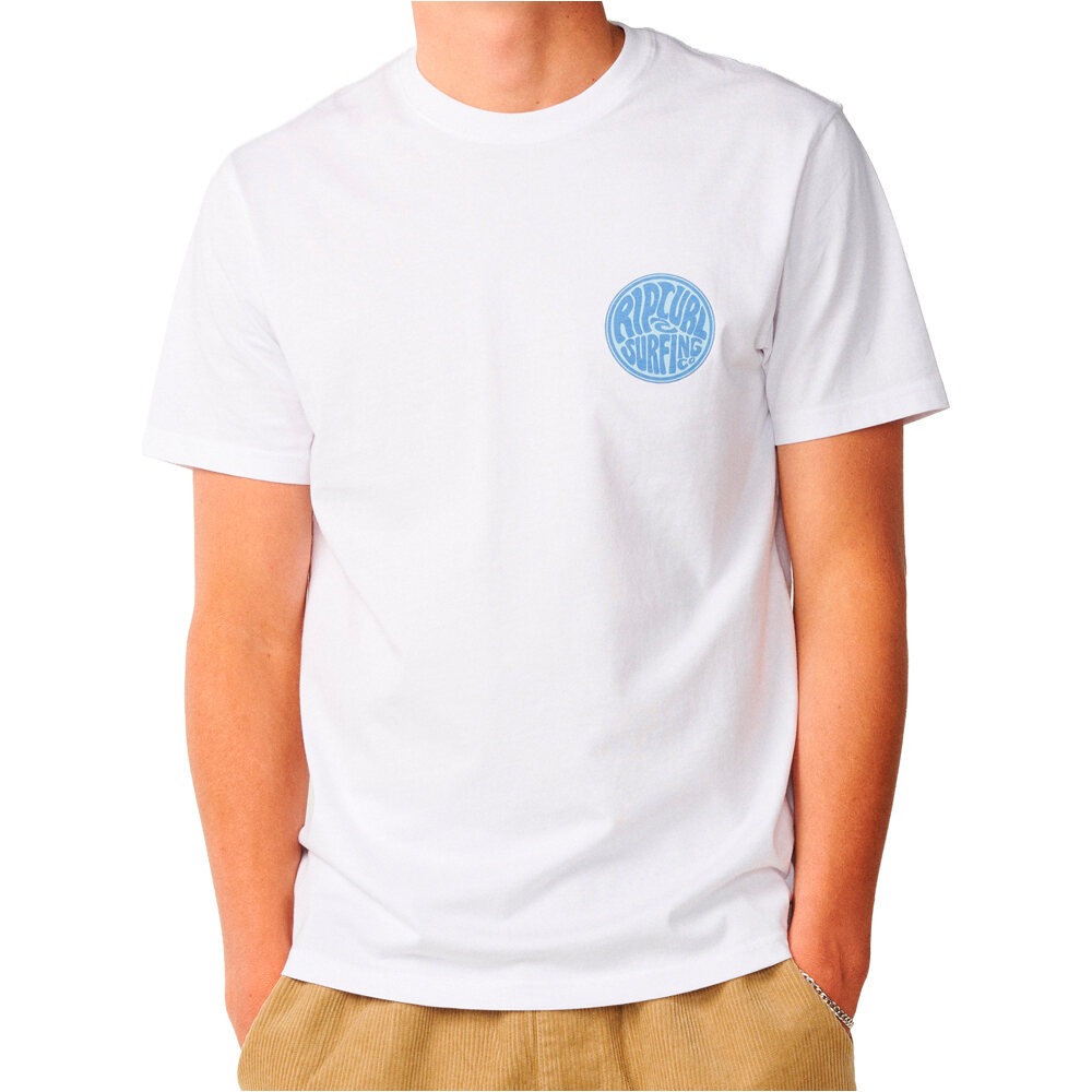 Rip Curl camiseta manga corta hombre STREAMLINE CHEST LOGO TEE vista frontal